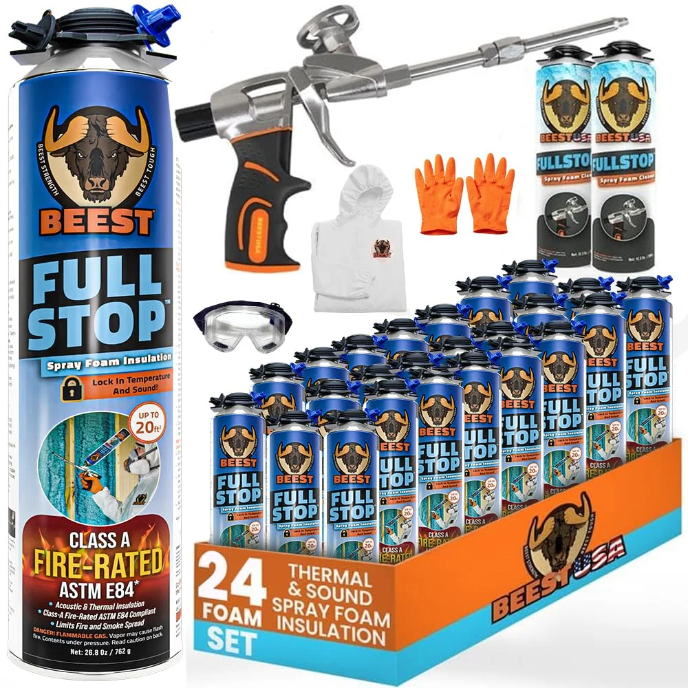 BEEST FullStop 24-can spray foam insulation kit