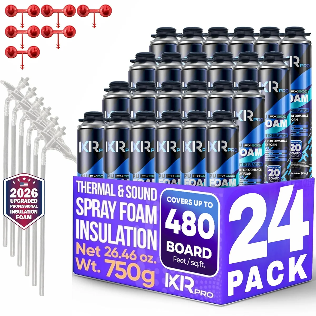ixirpro Spray Foam Kit 24-can spray foam insulation kit